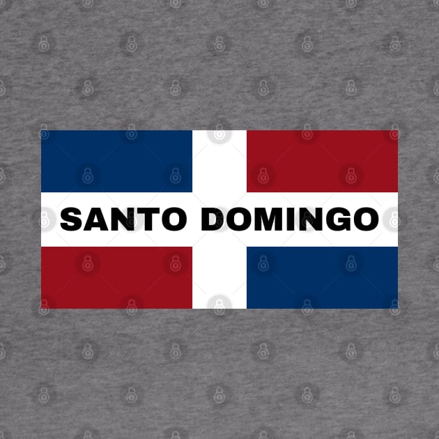 Santo Domingo City in Dominican Republic Flag by aybe7elf